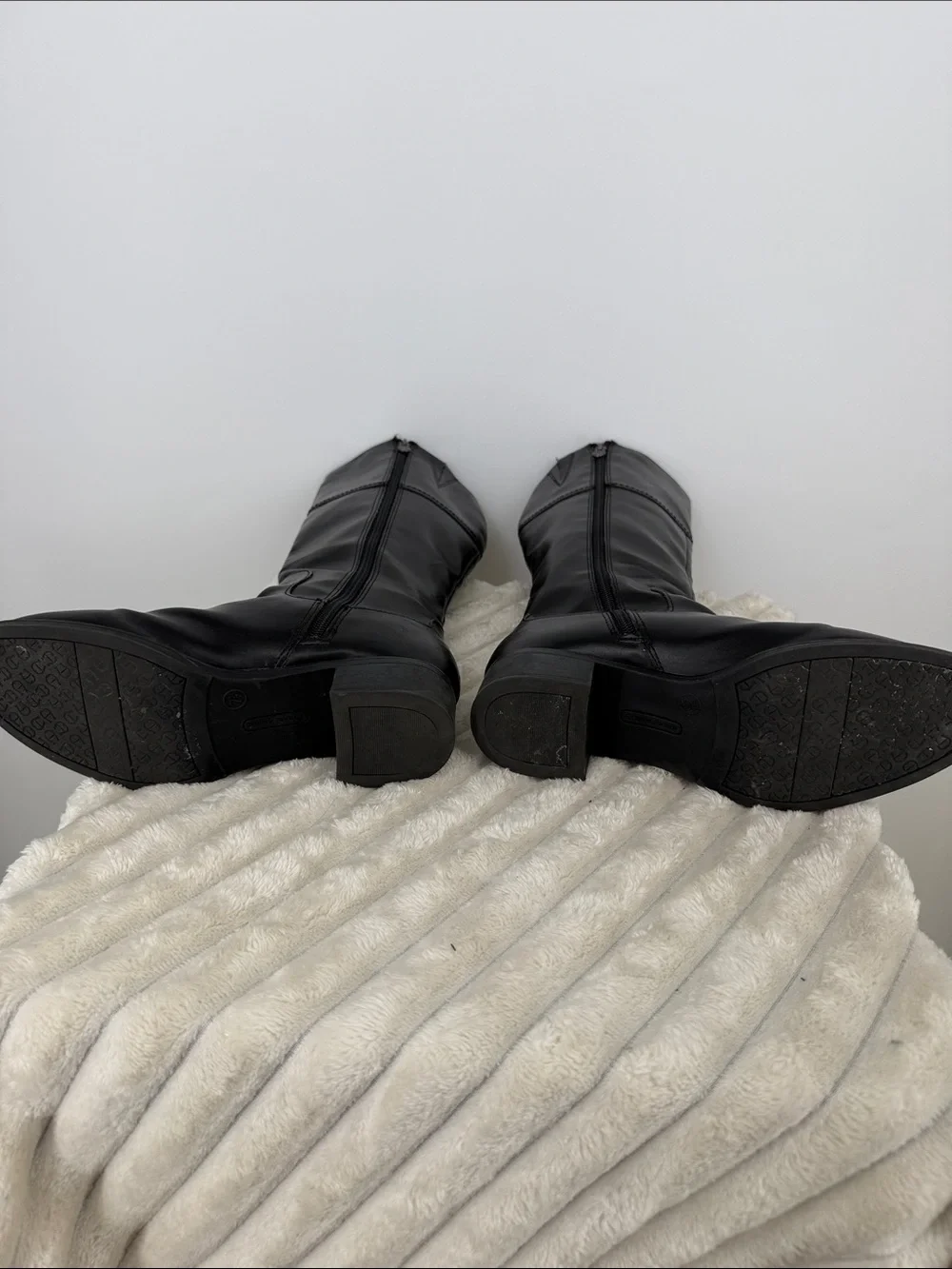 Etienne Aigner “Chastity” Black Tall Riding Boots size 7.5M